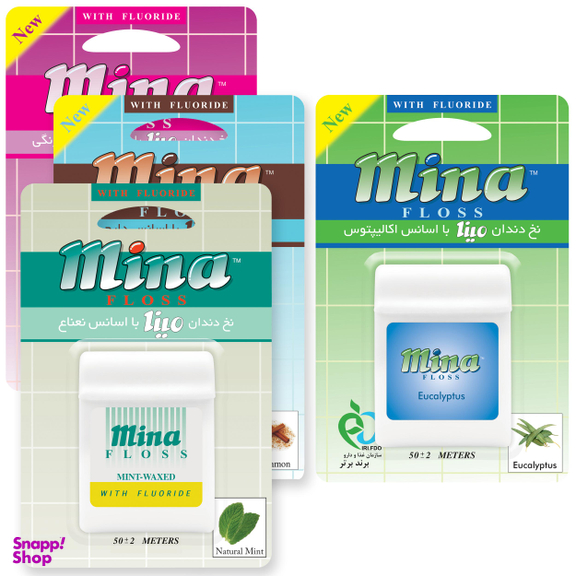 نخ دندان مینا (Mina) مدل متراکم بسته 4 عددی