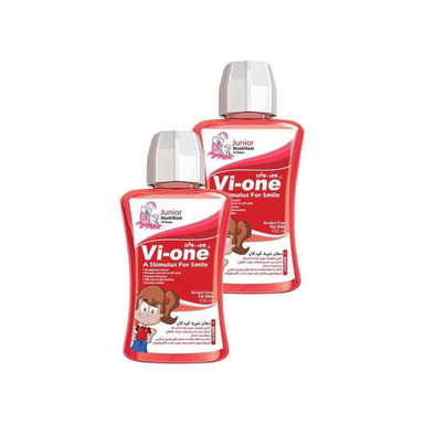 دهان شویه وی وان (Vi-One) مدل Junior Mouth Wash حجم 330 میلی لیتر مجموعه 2 عددی