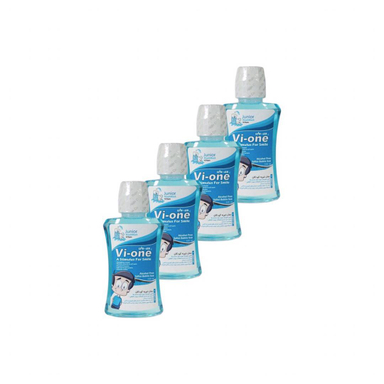دهان شویه وی وان (Vi-One) مدل Junior Mouth Wash مناسب دختران حجم 330 میلی لیتر مجموعه 4 عددی
