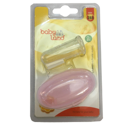 مسواک انگشتی نوزادی بیبی لند (Baby Land) مدل 5004 رنگ صورتی روشن