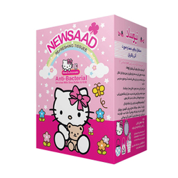 دستمال مرطوب نیوساد (Newsaad) مدل کیتی بسته 12 عددی