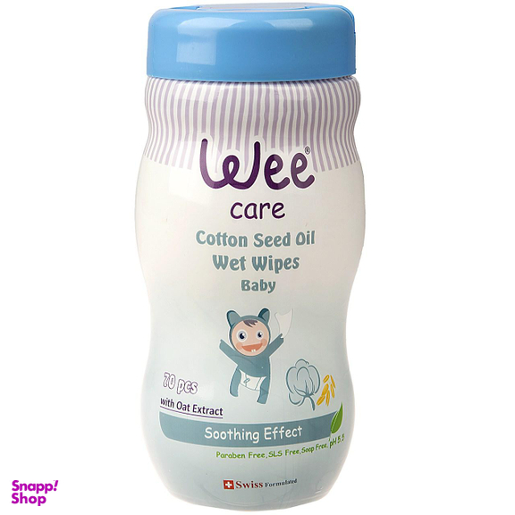 دستمال مرطوب وی کر (Wee Care) مخصوص کودک مدل Cotton Seed Oil بسته 70 عددی