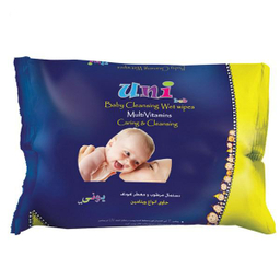 دستمال مرطوب یونی بب (Uni Beb) تمیز کننده کودک بسته 63 عددی