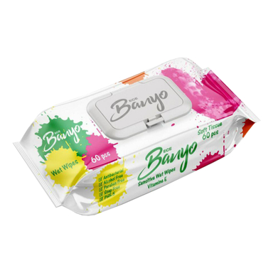 دستمال مرطوب بانیو (Banyo) مدل sansitive بسته 60 عددی