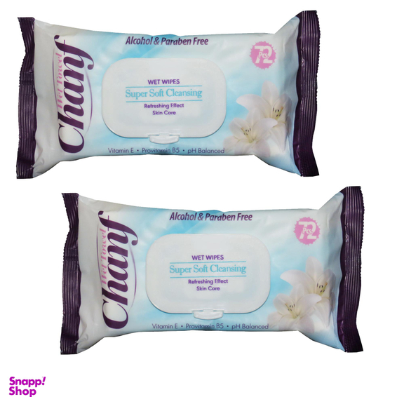 دستمال مرطوب چانف (Chanf) مدل 11 مجموعه 2 عددی