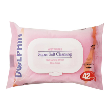 دستمال مرطوب دلفین (Dolphin) مدل A1 بسته 40 عددی