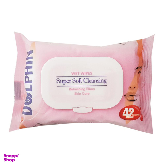دستمال مرطوب دلفین (Dolphin) مدل A1 بسته 40 عددی