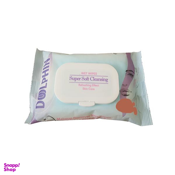 دستمال مرطوب دلفین (Dolphin) مدل TRR666 بسته 40 عددی