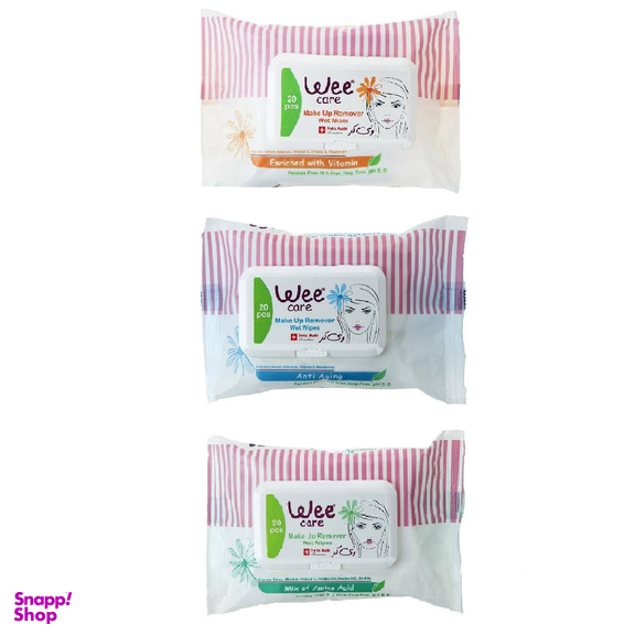 دستمال مرطوب وی کر (Wee Care) مدل W20 مجموعه 3 عددی