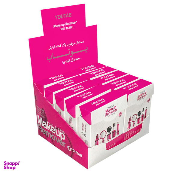 دستمال مرطوب یوتاب (Youtab) مدل Antiallergic مجموعه 10 عددی