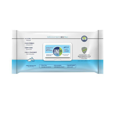 دستمال مرطوب یونی مد (Uni Med) مدل آنتی‌باکتریال بسته 40 عددی