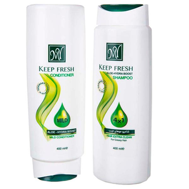 بسته شامپو و نرم کننده مو مای (My) مدل KEEP FRESH حجم 400 میلی‌لیتر