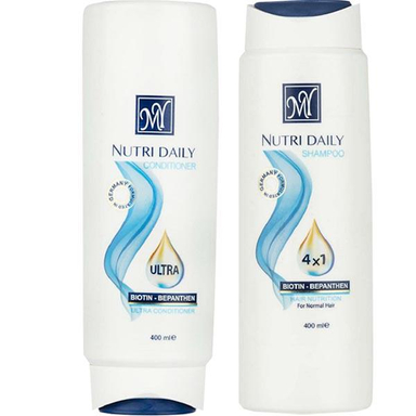 بسته شامپو و نرم کننده مو مای (My) مدل Nutri Daily حجم 400 میلی‌لیتر