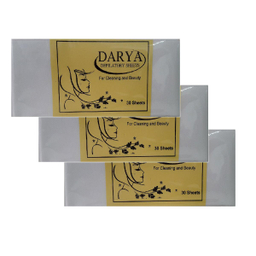 پد اپیلاسیون بدن دریا (Darya) بسته 3 بسته 30 عددی و 9 عدد کاردک چوبی
