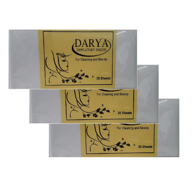 پد اپیلاسیون بدن دریا (Darya) بسته 3 بسته 30 عددی و 9 عدد کاردک چوبی