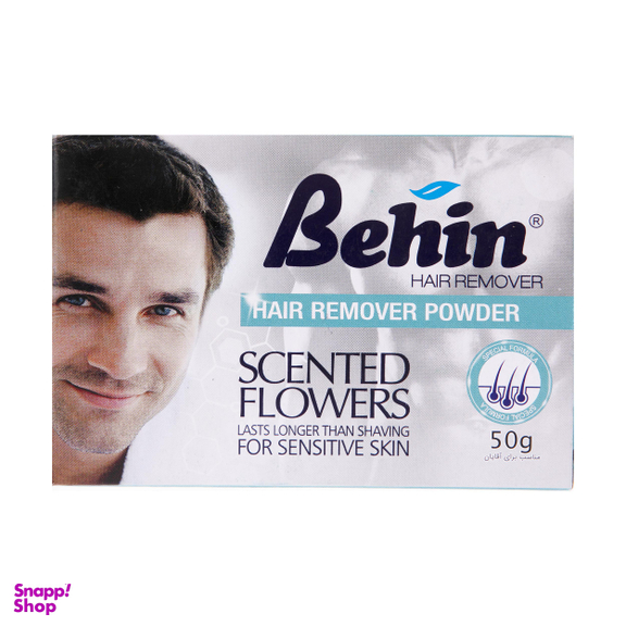 پودر موبر آقایان بهین (Behin) مدل Scented Flowers وزن 50 گرم