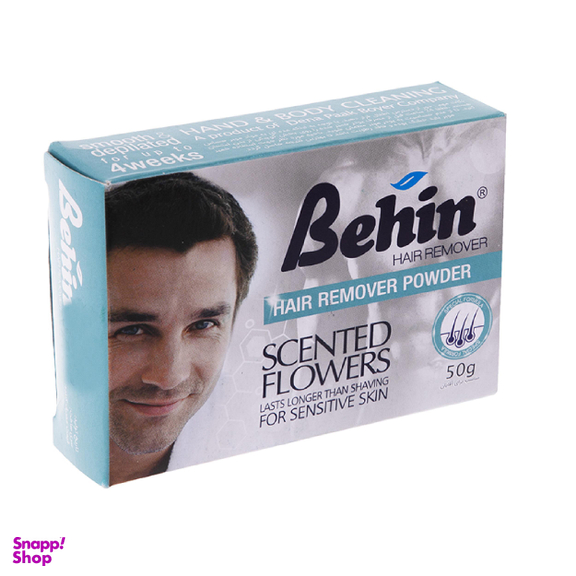 پودر موبر آقایان بهین (Behin) مدل Scented Flowers وزن 50 گرم بسته 10 عددی