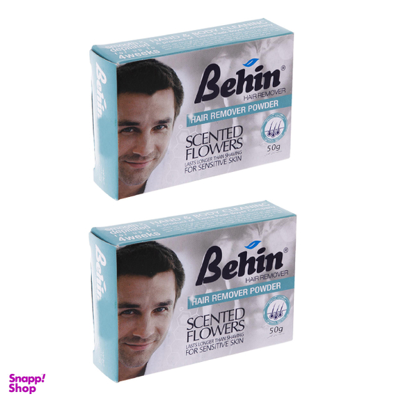 پودر موبر آقایان بهین (Behin) مدل Scented Flowers وزن 50 گرم بسته 2 عددی