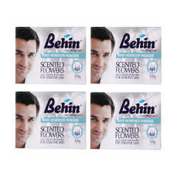 پودر موبر آقایان بهین (Behin) مدل Scented Flowers وزن 50 گرم بسته 4 عددی