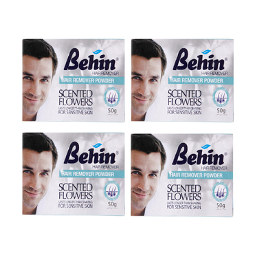پودر موبر آقایان بهین (Behin) مدل Scented Flowers وزن 50 گرم بسته 4 عددی