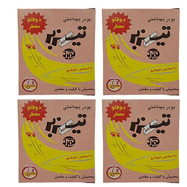 پودر موبر تیزبر (Tizbar) مدل F07 وزن 160 گرم بسته 4 عددی