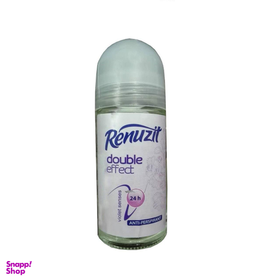رول ضد تعریق زنانه رینوزیت (Renuzit) مدل double effect حجم 50 میلی‌لیتر