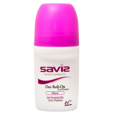 رول ضد تعریق زنانه ساویز (Saviz) مدل Flora حجم 50 میلی‌ لیتر مجموعه 2 عددی