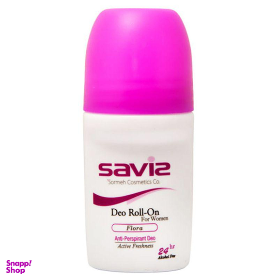 رول ضد تعریق زنانه ساویز (Saviz) مدل Flora حجم 50 میلی لیتر مجموعه 2 عددی