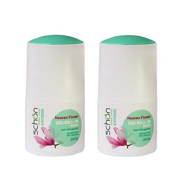 رول ضد تعریق زنانه شون (Schon) مدل Heaven Flower حجم 50 میلی لیتر بسته 2 عددی