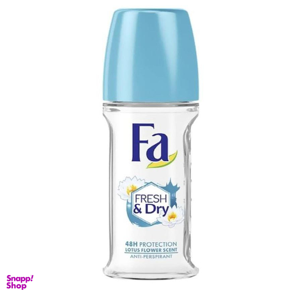 رول ضد تعریق زنانه فا (Fa) مدل Fresh و Dry حجم 50 میلیلیتر