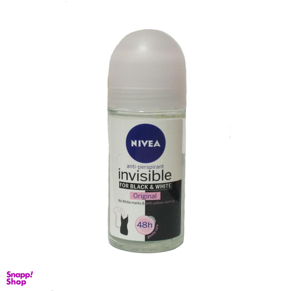 رول ضد تعریق زنانه نیوآ (Nivea) مدل Invisble Black and White Original حجم 50 میلی‌ لیتر