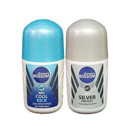 رول ضد تعریق مردانه انشور بوسوم (Onshore Bossom) مدل Cool kick و Silver حجم 75 میلی‌لیتر مجموعه 2 عددی