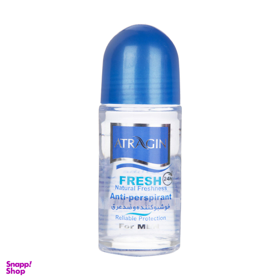رول ضد تعریق مردانه عطرآگین (Atragin) مدل Blue حجم 50 میلی‌لیتر