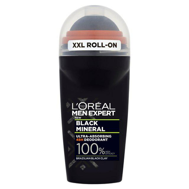 رول ضد تعریق مردانه لورآل (Loreal) سری Men Expert مدل Black Mineral حجم 50 میلیلیتر