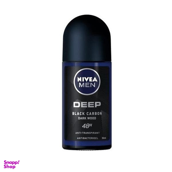 رول ضد تعریق مردانه نیوآ (Nivea) سری deep مدل Black Carbon حجم 50 میلیلیتر