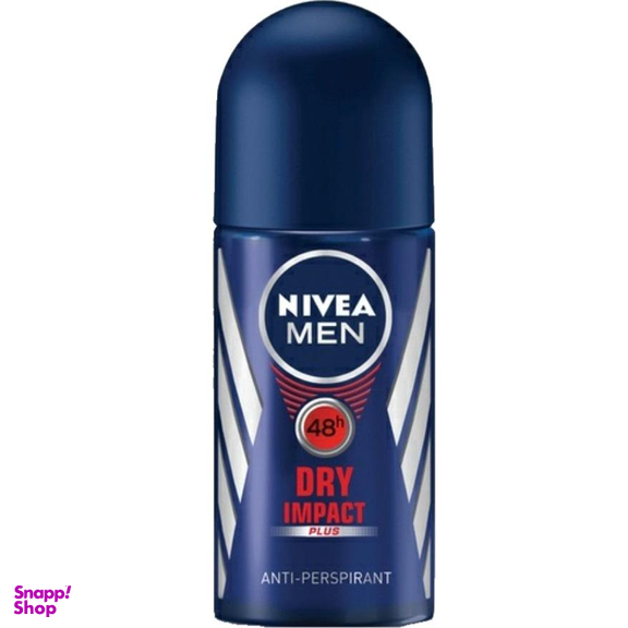 رول ضد تعریق مردانه نیوآ (Nivea) مدل Dry Impact Plus حجم 50 میلی‌لیتر