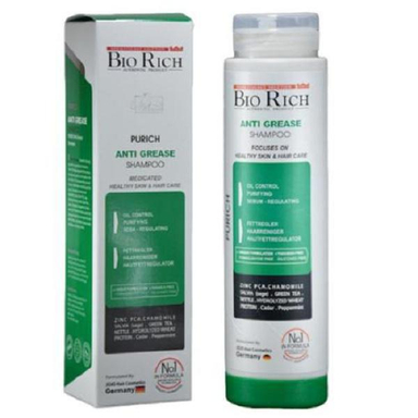 شامپو بایو ریچ (Bio rich) مدل Anti Grease حجم 250 میلیلیتر