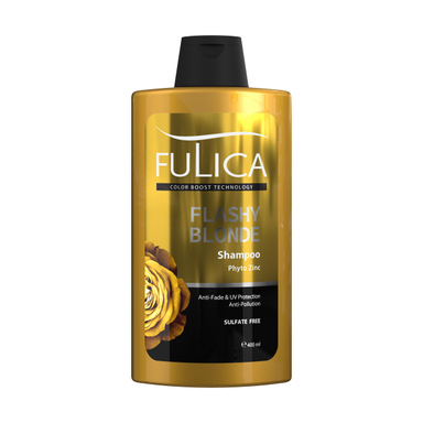 شامپو تثبیت کننده رنگ مو فولیکا (Fulica) مدل FLASHY BLONDE حجم 400 میلی‌لیتر