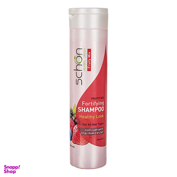 شامپو تقویت کننده مو شون مدل Fruity Mix حجم 400 میلی‌ لیتر