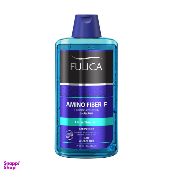 شامپو مو فولیکا مدل Amino Fiber حجم 400 میلی‌ لیتر