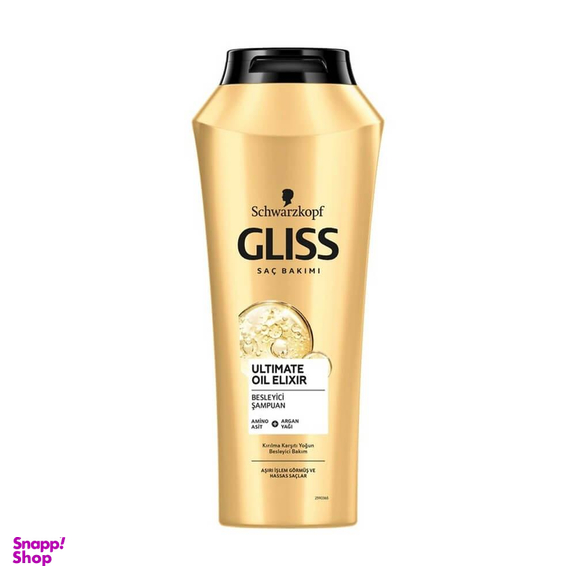 شامپو مو تقویت کننده و ترمیم کننده مو گلیس مدل Ultimate Oil Elixir حجم 500 میلی‌ لیتر