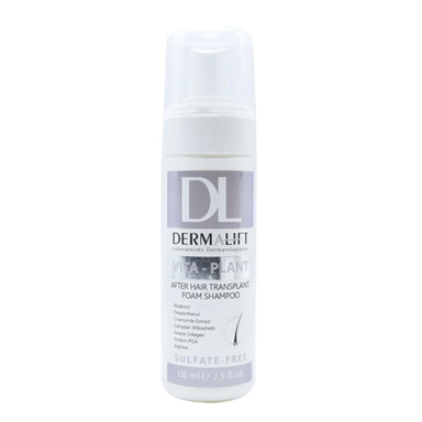 شامپو درمالیفت (Derma Lift) مدل Vita Plant مخصوص موی کاشت شده حجم 150 میلی‌لیتر