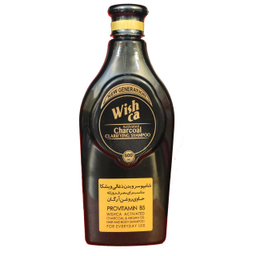 شامپو سر و بدن ویشکا (Wishca) مدل زغالی کربنی حجم 600 میلی‌لیتر