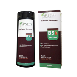 شامپو ضد ریزش مو آرسس (Arsses) مدل Coffeine حجم 400 میلی‌ لیتر