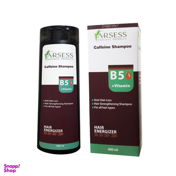 شامپو ضد ریزش مو آرسس (Arsses) مدل Coffeine حجم 400 میلی‌ لیتر