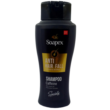 شامپو ضد ریزش مو سوپکس (Soapex) مدل Caffeine حجم 400 میلی‌لیتر