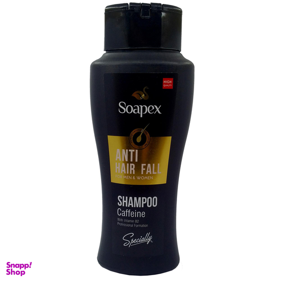 شامپو ضد ریزش مو سوپکس (Soapex) مدل Caffeine حجم 400 میلی‌لیتر