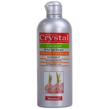 شامپو ضد شوره کریستال (Crystal) مدل Garlic حجم 400 میلیلیتر