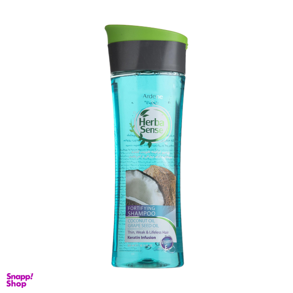 شامپو مو کراتینه مو آردن (Ardene) سری Herba Sense مدل Fortifying حجم 300 میلی‌ لیتر