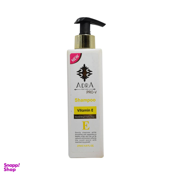شامپو مو آدرا (Adra) مدل Nourishing And Protecting حاوی Vitamin E حجم 270 میلی‌ لیتر